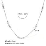 color: TPXL81S Silver Necklace