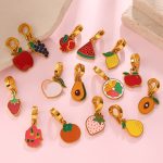 Vigorous Sweet Watermelon Strawberry DIY Variety Fruit Shape Bikini Buckle All-Match Pendant