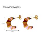 color: F680-Brown Earrings