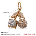 color: PJ337WEG Clear Crystal Gold Pendant