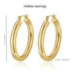 color: 5*40mm Hollow Earrings Gold