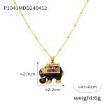 color: P1941-Gold Black Elephant