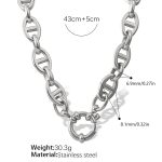 color: XL469S Silver Necklace