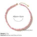 color: XL911PKG Natural Stone Necklace