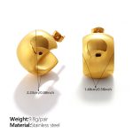 color: EH1398G Gold Earrings