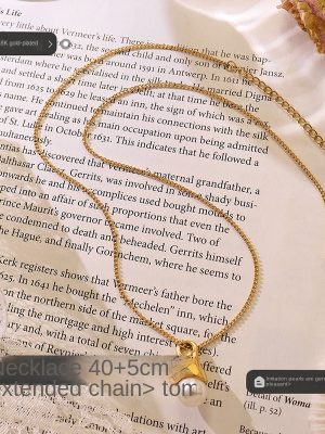 Water Drop Imitation Baroque Pearl Necklace Clavicle Chain Stainless Steel Material Jewelry P542 Advanced