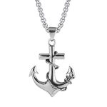 color: Large Anchor + Stainless Steel Chain