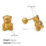 color: EH1213G Piercing Stud Earrings
