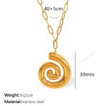 color: XL260 Gold Necklace
