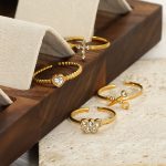 Stainless Steel High-End Versatile Geometric Open Ring, Women’s Statement Ring