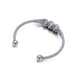 color: Spring Bangle 5 Steel Color