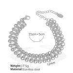 color: SL110G Silver Bracelet