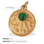 color: PJ518GNG Turquoise Gold Pendant