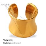 color: EH1287G Gold Ear Clip (Single)