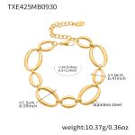 color: TXE425-Gold Bracelet 16+5cm