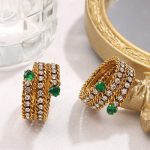 New 18K Full Diamond Ring Multi-Layer Adjustable Opening Versatile Zircon