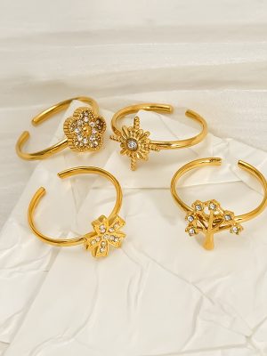 Stainless Steel Advanced Versatile Opening Ring Female Adjustable Personalized Bracelet