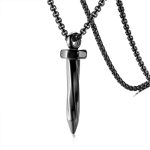 color: Black Nail + Plated Chain