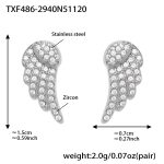 color: TXF486-Steel Color Earrings