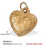 color: PJ447G Double-sided Solid Gold Pendant
