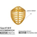 color: A533-Gold Ring / size: US 7
