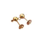 color: Steel Bead Welded Ring Gold 1 PC