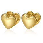 color: Heart Polished Ear Cuff