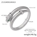 color: Z131-Steel Color Green Rhinestone