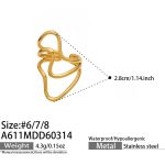 color: A611-Gold Ring / size: US 6