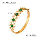 color: Z037-Gold-Green Bangle