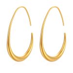 color: MS-319 Cast Round Ear Hook Gold