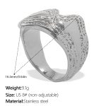 color: JZ149S8 Silver Ring