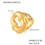 color: A541-Gold Ring / size: US 6