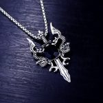 color: Black + Stainless Steel Chain