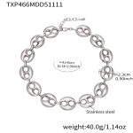 color: TXP466-Steel Color Necklace 41+6cm
