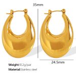 color: EH610 Gold Earrings