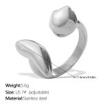 color: JZ148S7 Silver Ring