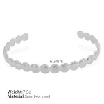 color: SZ86 Adjustable Silver Bangle