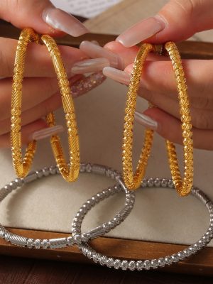 New Stainless Steel Texture round Beads Bracelet Simple All-Match Geometric Bead Bracelet