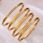 Stainless Steel Claw Inlaid 5A Zircon Buckle Bracelet Ins Simple Advanced All-Match Gang Drill Bracelet Does Not Fade