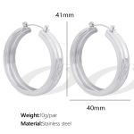 color: EH337 Silver Earrings