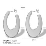 color: EH192 Steel Color Earrings