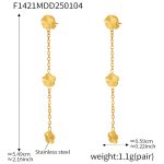 color: F1421-Gold Earrings