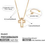 color: P895-E Style Gold Necklace 40.5+5cm