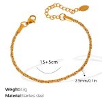 color: SL106G Gold Bracelet