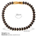color: SL456BKG Black Zircon Bracelet