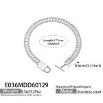 color: E036-Steel Color Bracelet 17.5cm