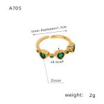 color: Gold-Green Zircon Ring