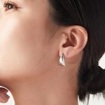 color: F1548-Steel Color Earrings