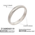 color: Z136-Steel Color Bangle -Width 12MM